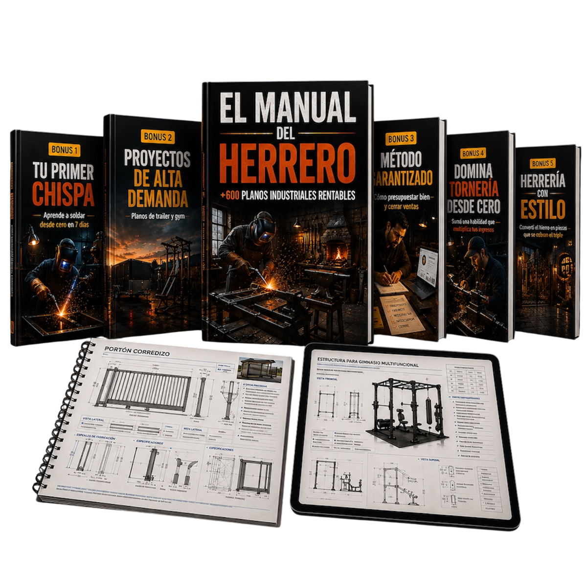 El Manual del Herrero +600 planos y 5 bonus de regalo